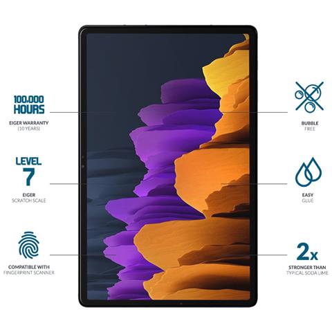 Salvadisplay Per Galaxy Tab S7/s8/s9 In Vetro Temperato Premium 2,5d, Trasparente - Foto 3