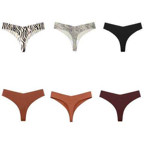 Confezione Da 6 Perizoma Invisibile Traspirante E Senza Cuciture Da Donna M - Foto 1