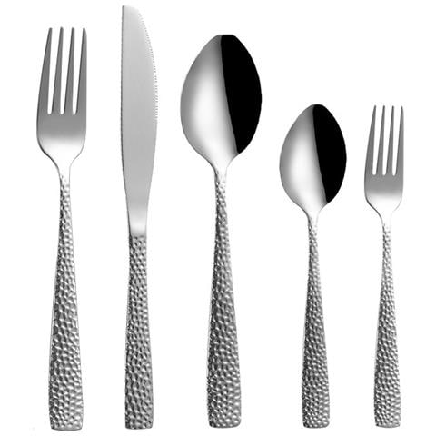 Set Coltello E Forchetta In Acciaio Inossidabile Da 5 Pezzi - Foto 1