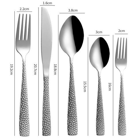 Set Coltello E Forchetta In Acciaio Inossidabile Da 5 Pezzi - Foto 5