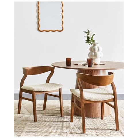 Sedia Da Pranzo Set Di 2 Beige Chiaro Maroa - Foto 1