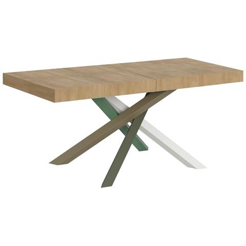 Tavolo Allungabile 90x140/244 Cm Volantis Premium Quercia Natura Telaio 4/a - Foto 1