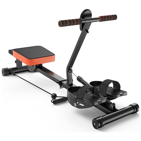 Vogatore Idraulico Domestico, Strumento Fitness Per Cardio E Allenamento Con Forza, 12 Livelli Di Resistenza, Display Lcd Per Allenamento A Casa, Carico Massimo 150 Kg - Foto 1