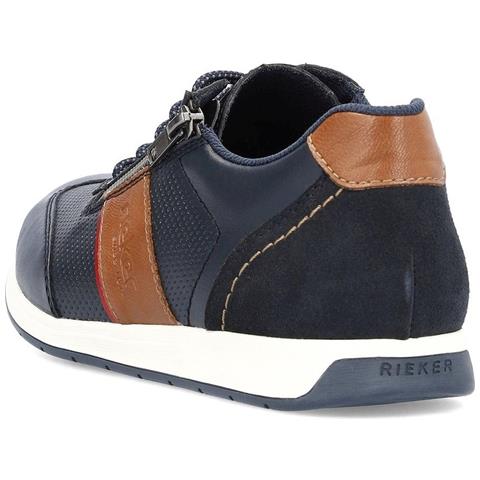 Casual Sneakers Pelle Scarpe Uomo Blu Eu 42, 11927-14 - Foto 3
