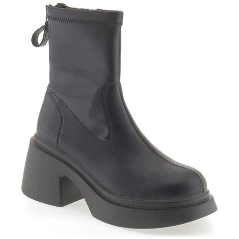 Black Elegant Closed Booties Stivaletti Pelle Scarpe Donna Nero Eu 35, 948010/07-01 - Foto 1