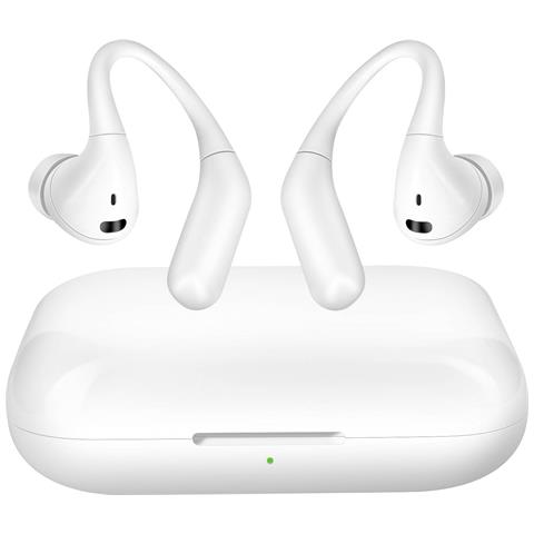 Auricolari Bluetooth Con Gancio E Controllo Tattile, Bianco - Foto 1