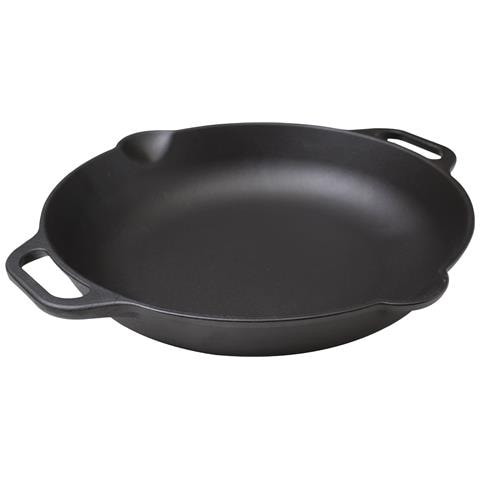 37574 Padella Per Paella In Ghisa Stagionata Induzione 33cm Per Fuoco, Barbecue, Forno Nero - Foto 1