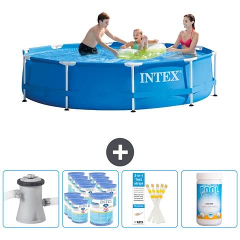 Piscina Fuori Terra - In Giro - 305x305x76 Cm - Blu - Include Accessori Coordinati Cb85 - Foto 1