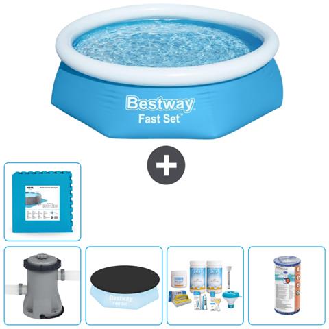 Piscina Fuori Terra - In Giro - 244x61 Cm - Blu - Include Accessori Coordinati Cb12 - Foto 1