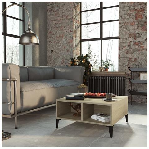 Lusso Casadino - Tavolino Da Salotto Rovere Sonoma 60x60x30 Cm Legno Multistrato - Foto 6