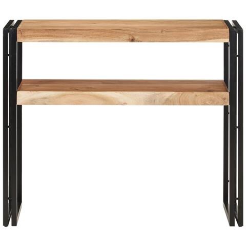 Tavolo Consolle 90x30x75 Cm In Legno Massello Di Acacia - Foto 1