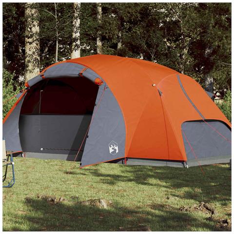 Tenda da Campeggio Crossvent 8 Persone Arancione Impermeabile - Foto 2