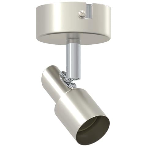 Faretto da soffitto 1 via regolabile Nichel spazzolato GU10 - Foto 1