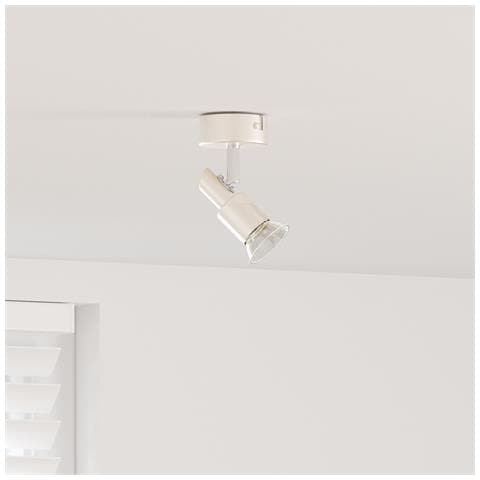 Faretto da soffitto 1 via regolabile Nichel spazzolato GU10 - Foto 2
