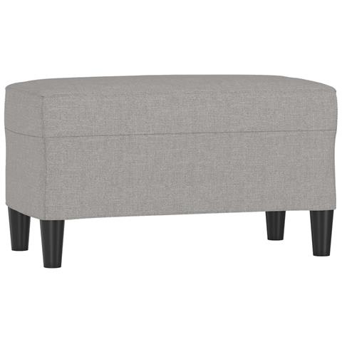 Panca Grigio chiaro 70x35x41 cm in Tessuto - Foto 1