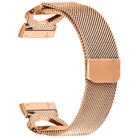 Cinturino Per Orologio Milanese In Oro Rosa Per Fitbit Versa 4 - Foto 1
