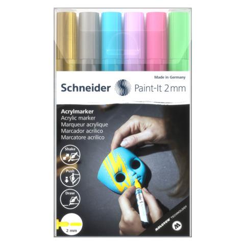 Paint-It evidenziatore 6 pz Tipo di punta Oro, Azzurro, Verde chiaro, Rosa chiaro, Viola, Argento - Foto 2