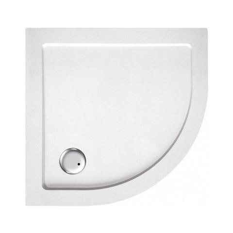 Piatto Doccia 90x90 Cm Semicircolare Ribassato Resina H3.5 Cm Monaco Bianco - Foto 1