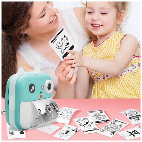 5 Rotoli Da 3 M Di Carta Termica Per Stampante Fotografica Per Bambini, Bianco - Foto 2