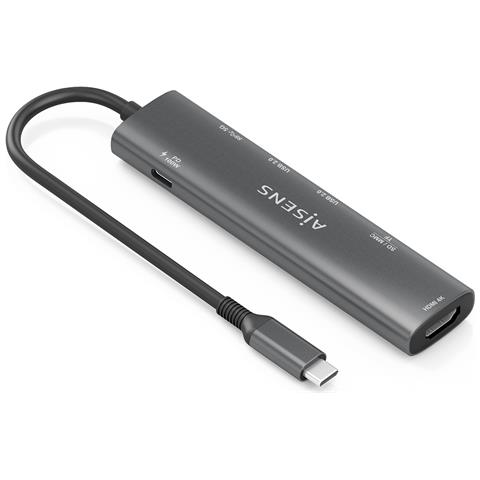 ASUC-7P027-GR replicatore di porte e docking station per laptop Cablato USB 3.2 Gen 1 (3.1 Gen 1) Type-C Grigio - Foto 2