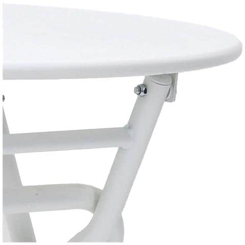 Tavolo da Giardino Bianco 50 x 50 x 72 cm Acciaio - Foto 9