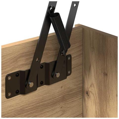 Tavolino da salotto rovere artigianale 80 x 50,5 x 42,5 cm - Foto 9