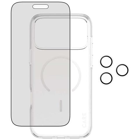 Pack Di Protezione 3-in-1 Per Iphone 17 Pro Max Modello Di Punta Privacy, Nero Transparente - Foto 5