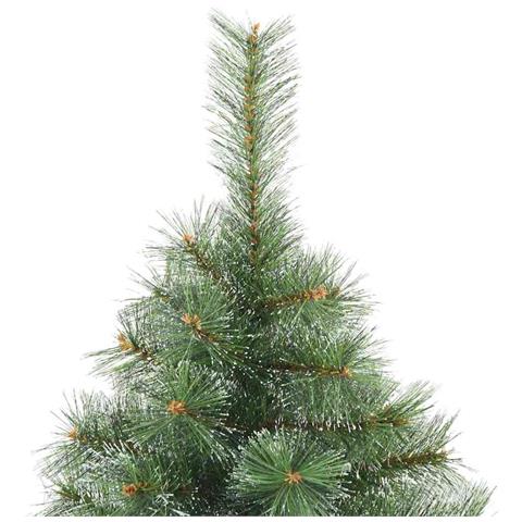 Albero di Natale artificiale con 150 LED Verde 150 cm PE e PVC - Foto 9