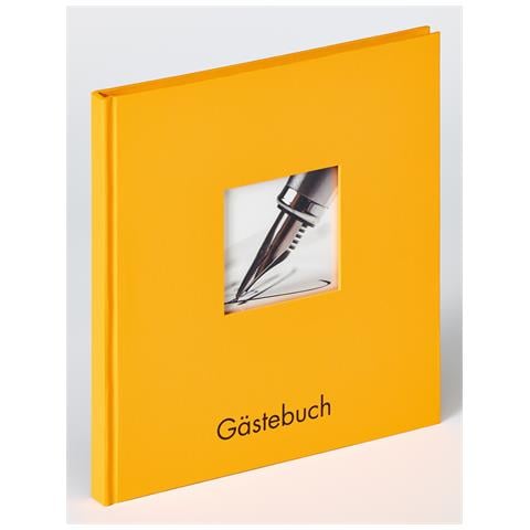 Libro Degli Ospiti Fun, Giallo Mais, 23x25 Cm - Foto 1