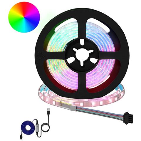 Striscia LED 12 pcs Nero e trasparente 1300 mm Rame e plastica - Foto 1