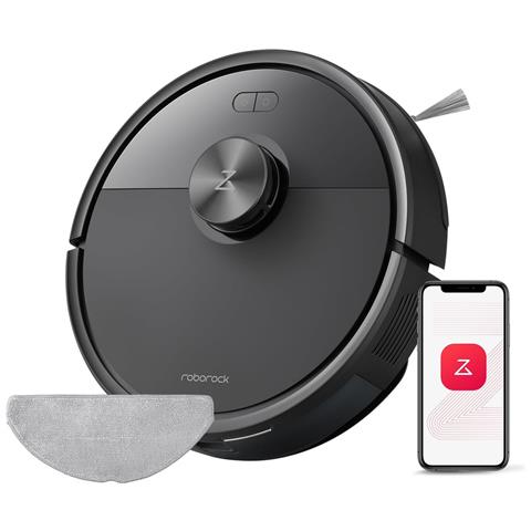 Q7 M5 Set Robot Aspirapolvere Lavapavimenti con Mappatura, 10.000 Pa, Anti-groviglio, Quantità d'acqua Regolabile per il Lavaggio, Auto Boost sui Tappeti, Controllo APP, Nero - Foto 1