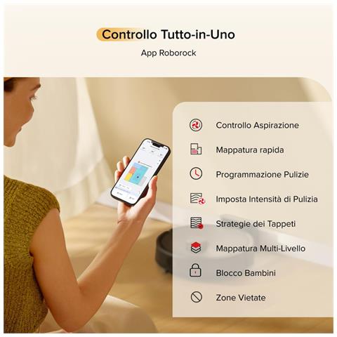 Q7 M5 Set Robot Aspirapolvere Lavapavimenti con Mappatura, 10.000 Pa, Anti-groviglio, Quantità d'acqua Regolabile per il Lavaggio, Auto Boost sui Tappeti, Controllo APP, Nero - Foto 8