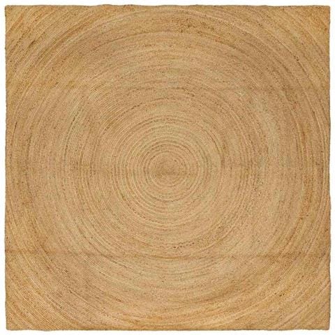 Tappeti per area Quadrato Marrone 240 x 240 cm Juta - Foto 1