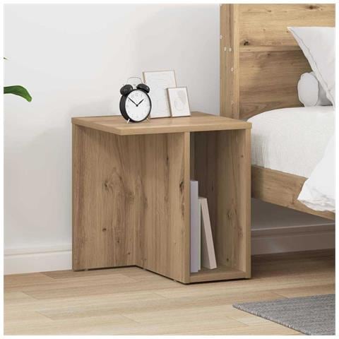 Tavolino Rovere artigianale 37 x 32 x 40 cm Legno multistrato - Foto 2