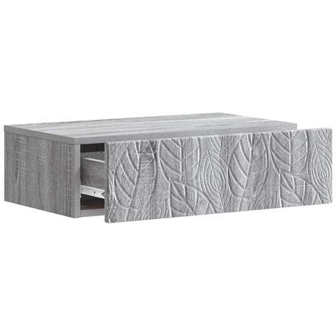 Tavolino da Parete Laterale Sonoma grigio 59 x 34,5 x 17 cm - Foto 2