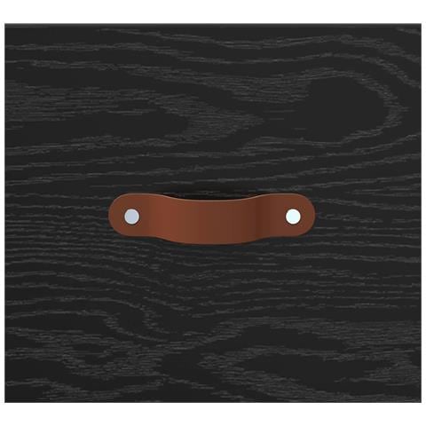 Cassettiera Rovere Nero 69,5 x 34 x 90 cm Legno ingegnerizzato - Foto 9
