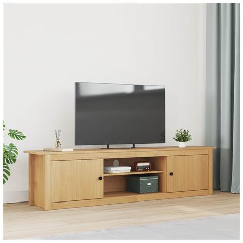 Supporto per TV HILL Marrone miele 158 x 40 x 39,5 cm - Foto 2