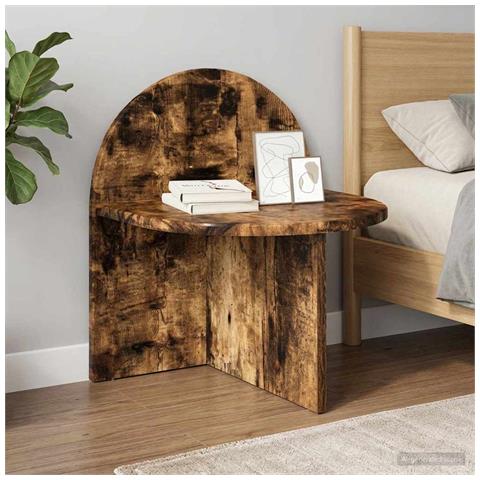 Comodino 2 pcs Rovere Fumo 40 x 35,5 x 45,5 cm - Foto 2