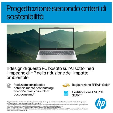 15-fd2008nl Intel Core Ultra 5 225U Computer portatile 39,6 cm (15.6") Full HD 16 GB DDR5-SDRAM 1 TB SSD Wi-Fi 6 (802.11ax) Windows 11 Home AI PC Argento - Foto 2