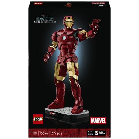 Marvel | 76344 Iron Man Mark 3 Edizione del Collezionista, Action Figure Avengers da Esposizione e Collezione per Adulti - Foto 1