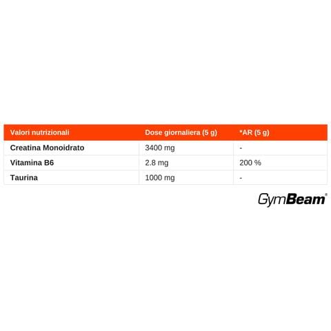Creatina monoidrato Creatine monohydrate+ con taurina e vitamina B6 Lemon - Lime - Foto 2