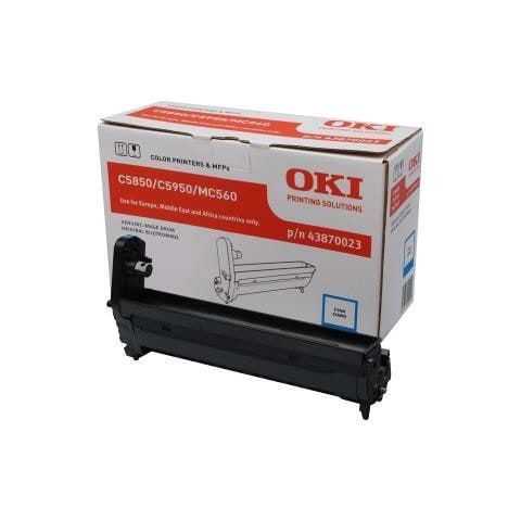 TONER COMPATIBILE - 43870023 Tamburo di Stampa Ciano per C5850 / C5950 / MC560 - Foto 1