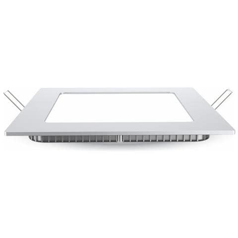 Pannello Led A Incasso Quadrato 12cm 6w Smd Luce Calda 3k Vt-607 Sq 4863 - Foto 2