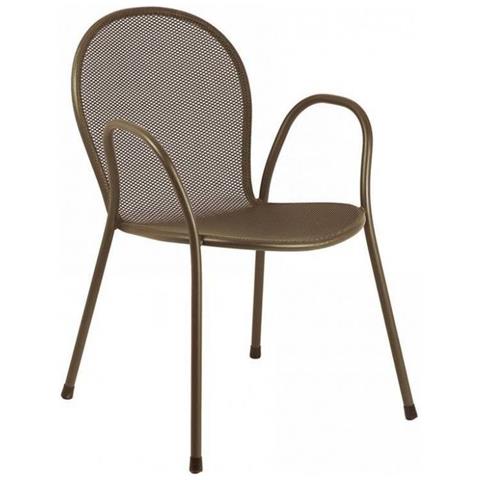 Ronda Poltrona Impilabile Marrone 116 Emu - Foto 1