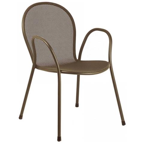 Ronda Poltrona Impilabile Marrone 116 Emu - Foto 2