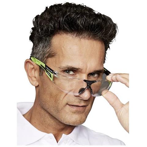 Occhiali Di Protezione Incl. Protezione Raggi Uv, Incl. Protezione Antiappannante Verde, Nero Din - Foto 1