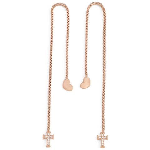 Mod. Cuore Croce Cristalli Rose Gold - Foto 1