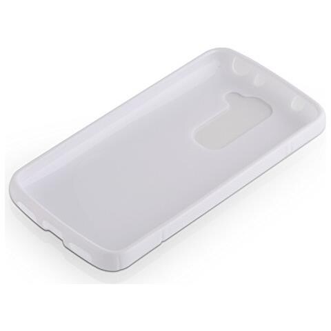 Custodia Compatibile Con Lg G2 Mini In Magnesio Bianco - Coperchio Protettivo In Silicone Tpu Flessibile - Foto 2