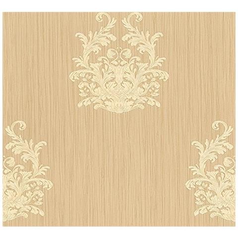 Carta Da Parati In Tessuto Non Tessuto Architects Nobile 958611 95861-1 Beige Metallizzato - Foto 1