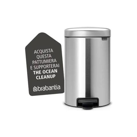 Pattumiera A Pedale Pedal Bin New Icon 24x32,5x40 Cm Inox Satinato 12 Litri - 113604 - Foto 1